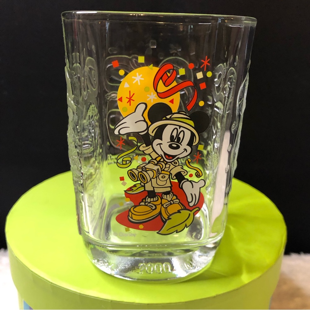 Vintage 2000 Disney/McDonalds Mickey Mouse Millennium Celebration Glass Tumbler